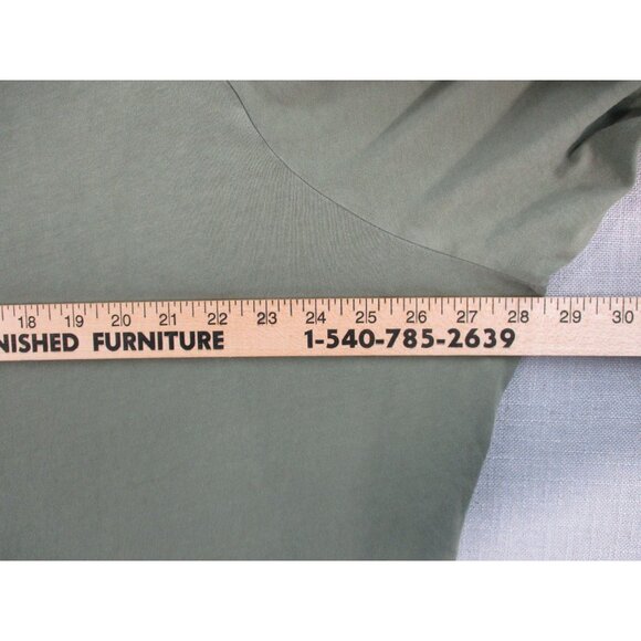 Torrid Classic Fit Lace-Up Neck Olive Top Size 4 - Picture 4 of 7